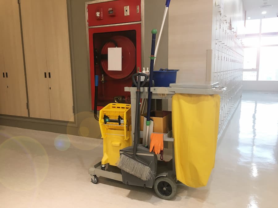 Janitorial Supplies for a School Cleaning Service
