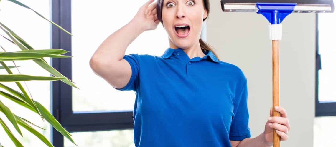 Woman That made a Window Cleaning Mistake